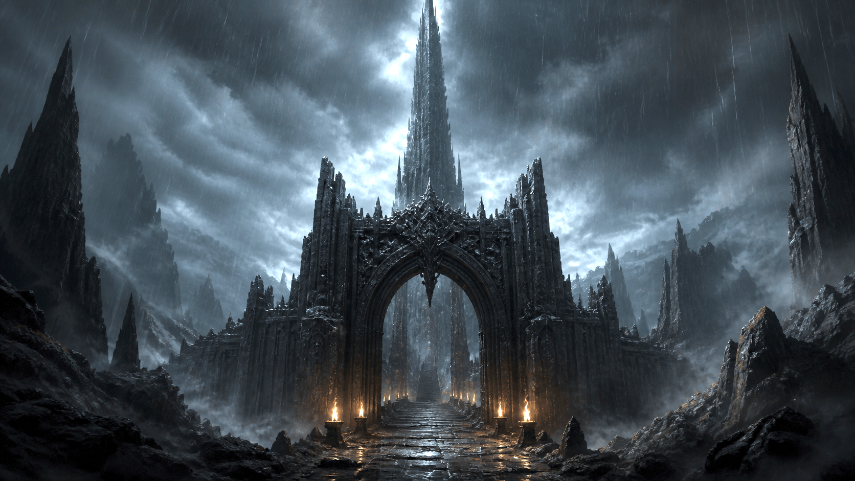 The tower of Blackspire at dusk